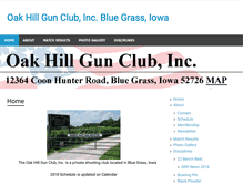 Tablet Screenshot of oakhillgunclubinc.com